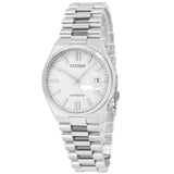 Citizen Tsuyosa Automatic White Dial Silver Steel Strap Watch For Men - NJ0150-81A