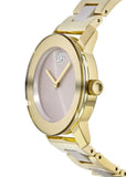 Movado Bold Beige Dial Two Tone Steel Strap Watch For Women - 3600640