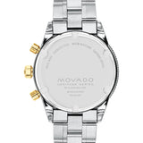 Movado Heritage Calendoplan Chronograph Green Dial Two Tone Steel Strap Watch For Men - 3650167