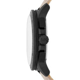 Michael Kors Ryker Chronograph Black Dial Beige Leather Strap Watch For Men - MK8520