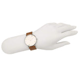 Coach Perry White Dial Brown Leather Strap Watch for Women - 14503242