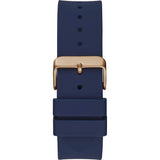 Guess Genesis Quartz Blue Dial Blue Silicone Strap Watch For Men - W1254G3