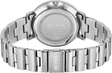 Hugo Boss Prima Chronograph Silver Dial Silver Steel Strap Watch for Women - 1502570