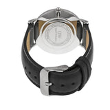 Daniel Wellington Classy Sheffield White Dial Black Leather Strap Watch For Women - DW00100080