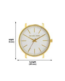 Michael Kors Pyper Quartz Silver Dial Brown Leather Watch For Women - MK2740