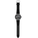 Emporio Armani Sea Explorer Meccanico Automatic Black Dial Black Silicone Strap Watch For Men - AR60062