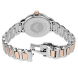 Emporio Armani Three Hand Mother of Pearl Dial Two Tone Steel Strap Watch For Women - AR11569