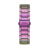 Guess Phoenix Chronograph Crystals Silver Dial Pink Steel Strap Watch For Women - GW0104L4