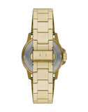 Armani Exchange Cayde Analog Gold Dial Gold Steel Strap Watch For Men - AX2707