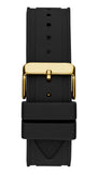 Guess Momentum Black Dial Black Rubber Strap Watch for Men - GW0263G1