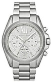Michael Kors Bradshaw Chronograph Silver Dial Silver Steel Strap Watch for Men - MK5535