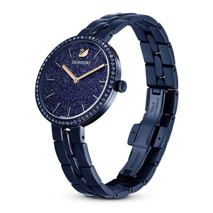 Swarovski Cosmopolitan Crystals Blue Dial Blue Steel Strap Watch for Women - 5647452