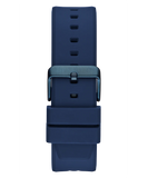 Guess Formula Multifunction Blue Dial Blue Silicone Strap Watch For Men - GW0579G3