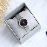 Guess Chelsea Crystal Black Dial Stainless Steel Watch For Women - W0647L5