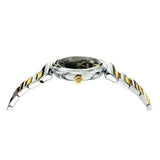 Versace V-Motif Black Dial Two Tone Steel Strap Watch for Women - VERE00518