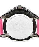 Versace Icon Active Chronograph Black Dial Pink Rubber Strap Watch For Men - VEZ700221