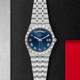 Tudor Royal Automatic Blue Dial Silver Steel Strap Watch for Men - M28600-0005