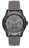 Michael Kors Cunningham Multifunction Grey Dial Grey Rubber Strap Watch For Men - MK7164