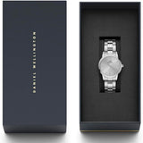 Daniel Wellington Iconic Link Unitone Silver Dial Silver Steel Strap Watch For Women - DW00100402