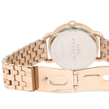 Coach Delancey White Dial Rose Gold Steel Strap Watch for Women - 14502811