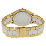 Michael Kors Slim Runway Quartz White Dial Two Tone Steel Strap Watch For Women - MK4295