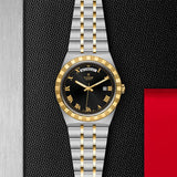 Tudor Royal Automatic Black Dial Two Tone Steel Strap Watch for Men - M28603-0003