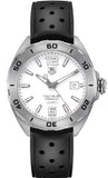 Tag Heuer Formula 1 Quartz White Dial Black Rubber Strap Watch for Men - WAZ2114.FT8023