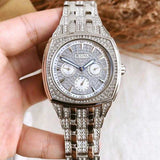 Bulova Crystal Collection Phantom Silver Dial Silver Steel Strap Watch for Men - 96C002