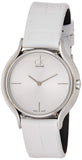 Calvin Klein Skirt White Dial White Leather Strap Watch for Women - K2U231K6