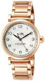 Coach Madison White Dial Rose Gold Steel Strap Watch for Women - 14502395