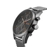 Hugo Boss Skymaster Chronograph Grey Dial Grey Mesh Bracelet Watch for Men - 1513837
