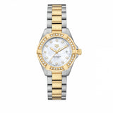 Tag Heuer Aquaracer Quartz Diamonds Mother of Pearl Dial Two Tone Steel Strap Watch for Women - WBD1423.BB0321