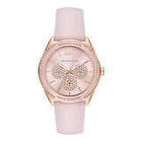 Michael Kors Quartz Pink Dial Pink Silicone Strap Watch For Women - MK6946