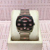 Gucci Grip Quartz Silver Dial Silver Steel Strap Watch For Women - YA157438