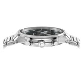 Salvatore Ferragamo Sapphire Chrono Black Dial Silver Steel Strap Watch for Men - SFME00321