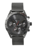 Hugo Boss Talent Chronograph Gunmetal Grey Dial Grey Mesh Bracelet Watch for Men - 1513637
