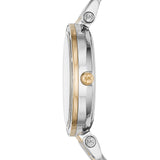 Michael Kors Darci Silver Dial Two Tone Steel Strap Watch for Women - MK3405
