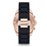 Emporio Armani Sigma Chronograph Black Dial Black SIlicon Strap Watch For Men - AR6066