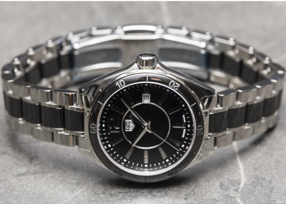 Tag Heuer Formula 1 Quartz Black Dial Two Tone Steel Strap Watch for Women - WBJ141AA.BA0973