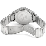 Tommy Hilfiger Austin Black Dial Silver Steel Strap Watch for Men - 1791639