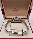 Omega Constellation Manhattan Quartz Diamonds Blue Dial Silver Steel Strap Watch for Women - 131.10.25.60.53.001