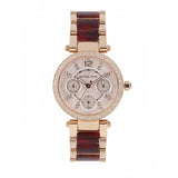 Michael Kors Parker Rose Gold Dial Two Tone Steel Strap Watch for Women - MK6239