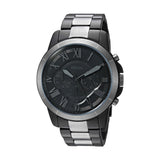 Fossil Grant Chronograph Black Dial Two Tone Steel Strap Watch for Men - FS5269