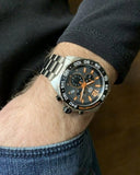 Tag Heuer Formula 1 Chronograph Ceramic Black Dial Silver Steel Strap Watch for Men - CAZ101AH.BA0842