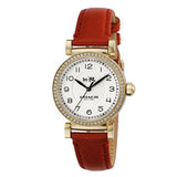 Coach Madison White Dial Red Leather Strap Watch for Women - 14502400