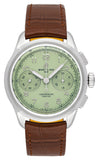 Breitling Premier B09 Chronograph 40 Green Dial Brown Leather Strap Watch for Men - AB0930D31L1P1