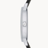Emporio Armani Kappa Analog Quartz Black Dial Black Leather Strap Watch For Men - AR11013