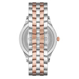 Emporio Armani Lambda Analog Silver Dial Two Tone Steel Strap Watch For Men - AR11044