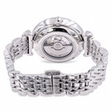 Emporio Armani Meccanico Gianni T-Bar Automatic Silver Dial Silver Steel Strap Watch For Women - AR60022