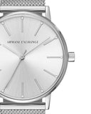 Armani Exchange Lola Analog Silver Dial Silver Mesh Strap Watch For Women - AX5535